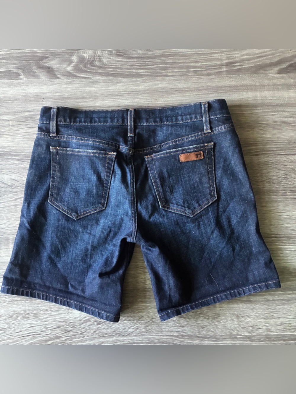 Joe's Jeans Dark Wash Denim Jean Shorts - long Bermuda shorts size 28